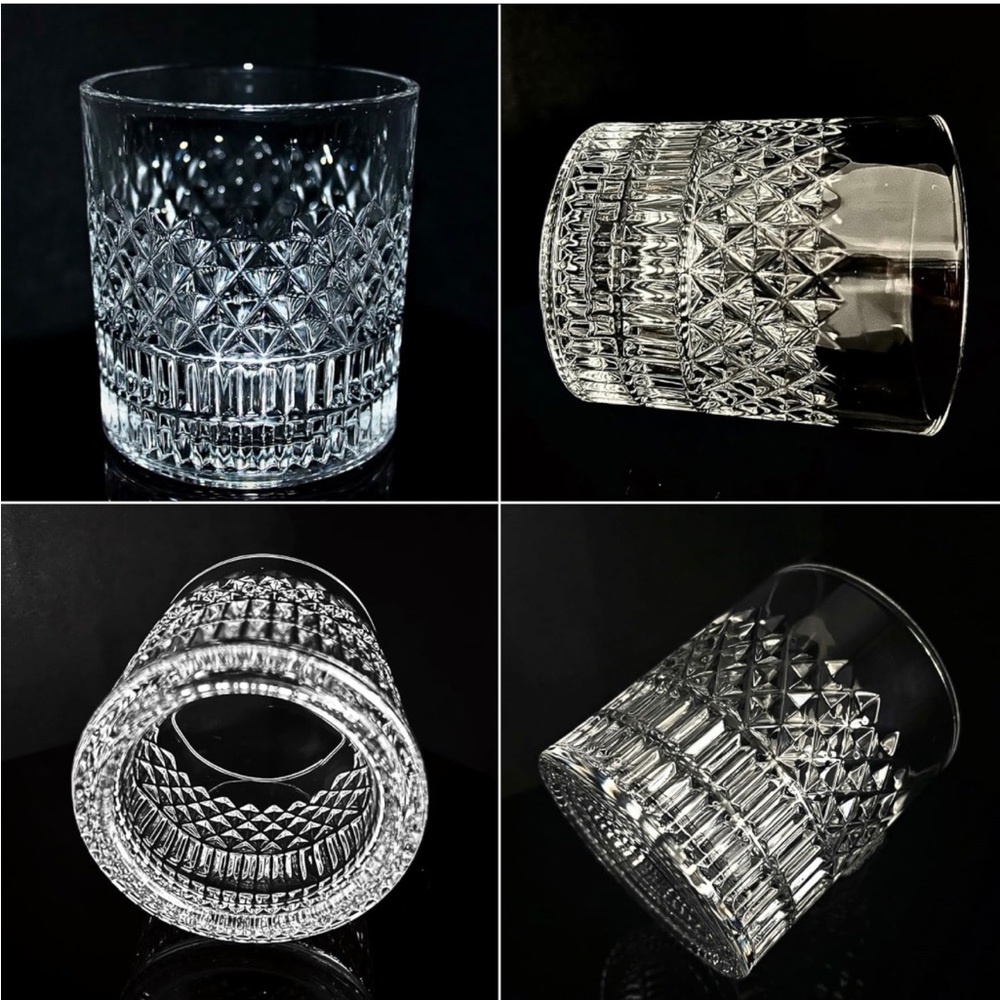 🆕 Elevated Life 4-Whiskey Glasses 12oz & 1-Shot Glass 2oz. in Luxury Gift Box